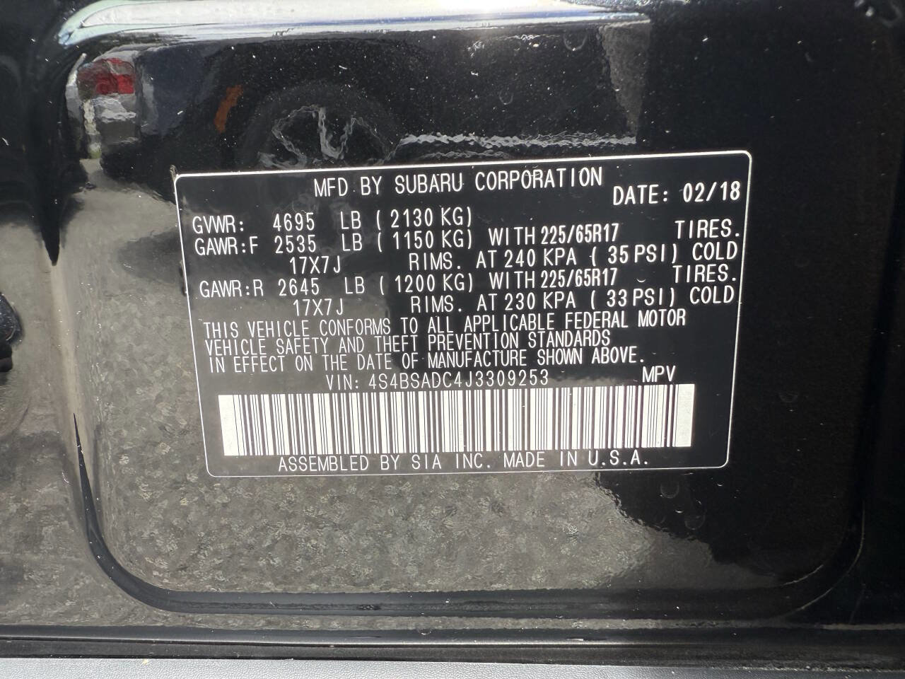 Used 2018 Subaru Outback 2.5i Premium image 24