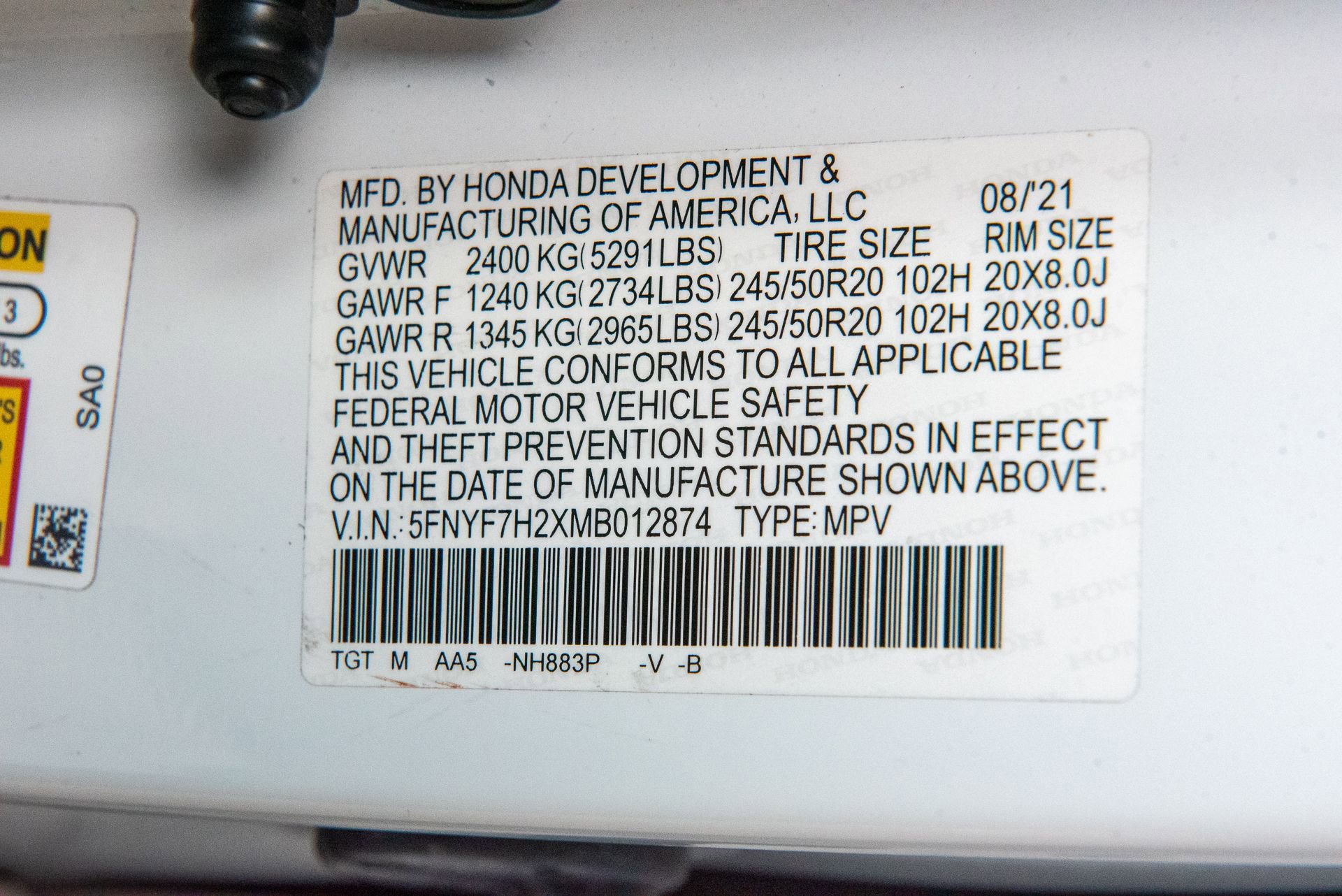 Used 2021 Honda Passport Sport image 32