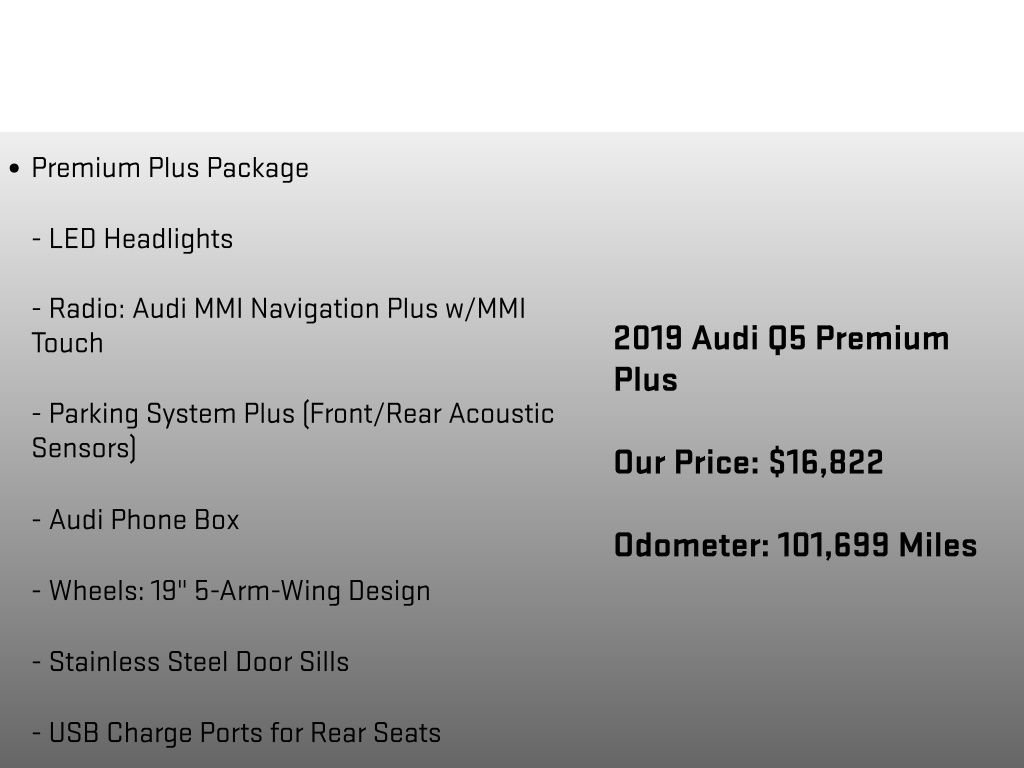 Used 2019 Audi Q5 2.0T Premium Plus w/ Premium Plus Package AWD/4WD image 18