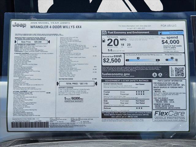 New 2026 Jeep Wrangler Unlimited Sport AWD/4WD image 18