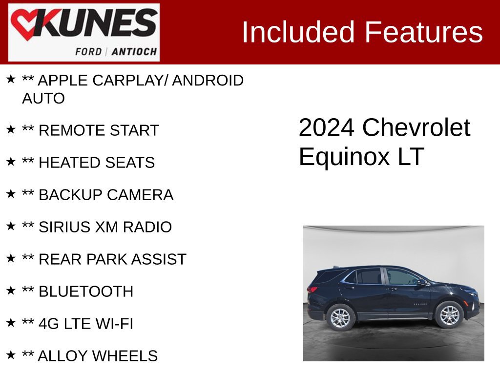Used 2024 Chevrolet Equinox LT AWD/4WD image 3