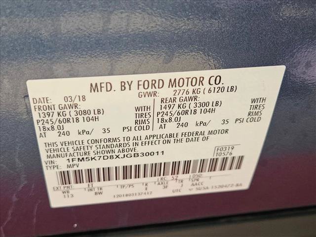 Used 2018 Ford Explorer XLT FWD image 23