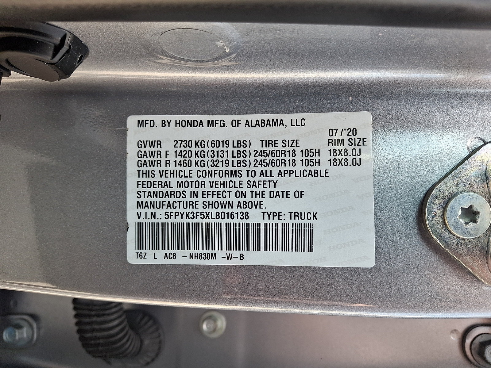 Used 2020 Honda Ridgeline RTL image 24