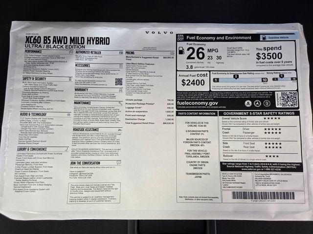 New 2026 Volvo XC60 B5 Ultra w/ Protection Package Premier AWD/4WD image 27