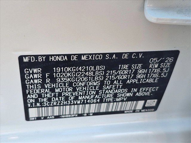Certified 2027 Honda HR-V LX image 24