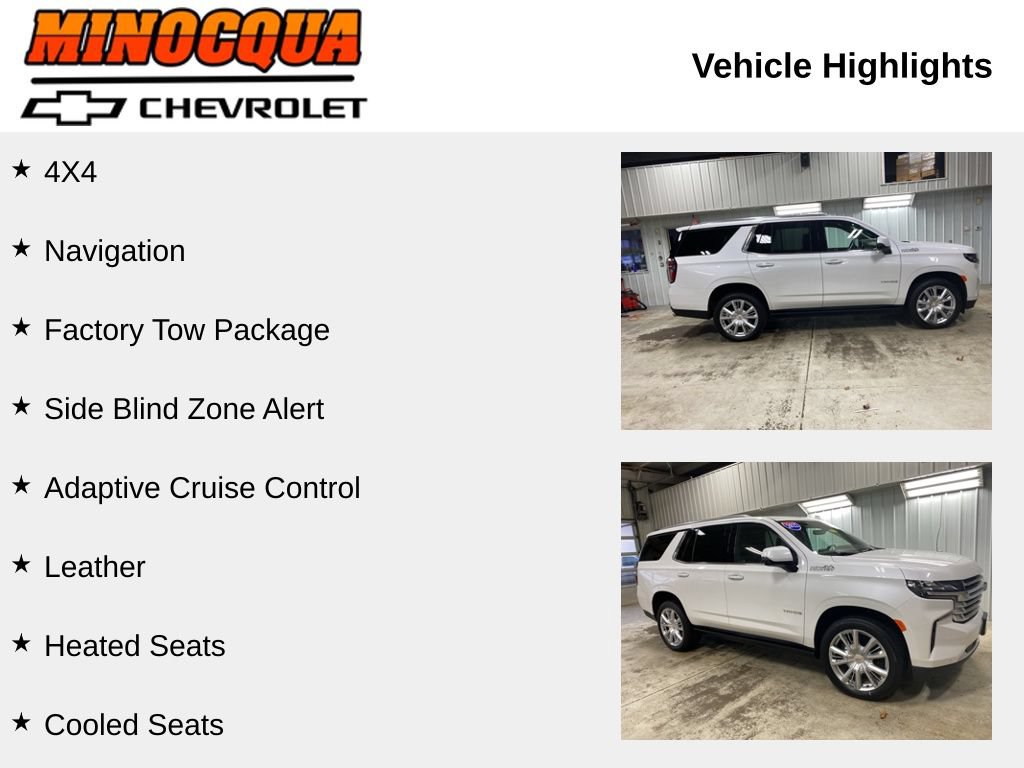 Certified 2022 Chevrolet Tahoe High Country AWD/4WD image 7