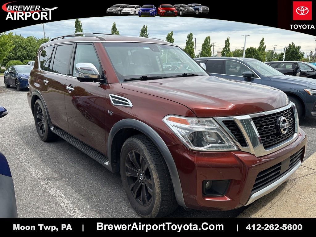 Used 2017 Nissan Armada Platinum w/ Captain Seat Package AWD/4WD video 1