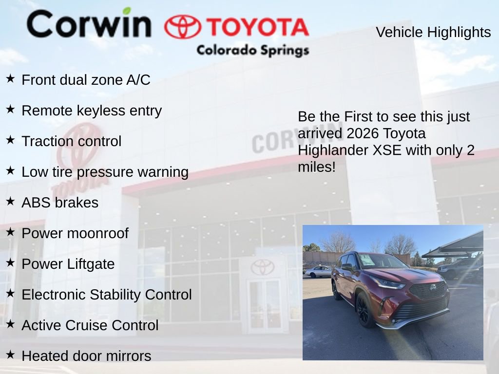 Used 2026 Toyota Highlander XSE image 4