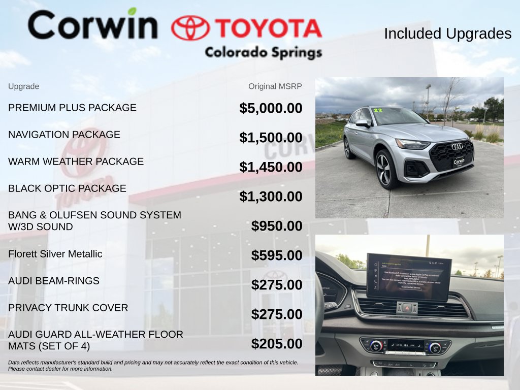 Used 2022 Audi Q5 2.0T Premium Plus w/ Premium Plus Package AWD/4WD image 4