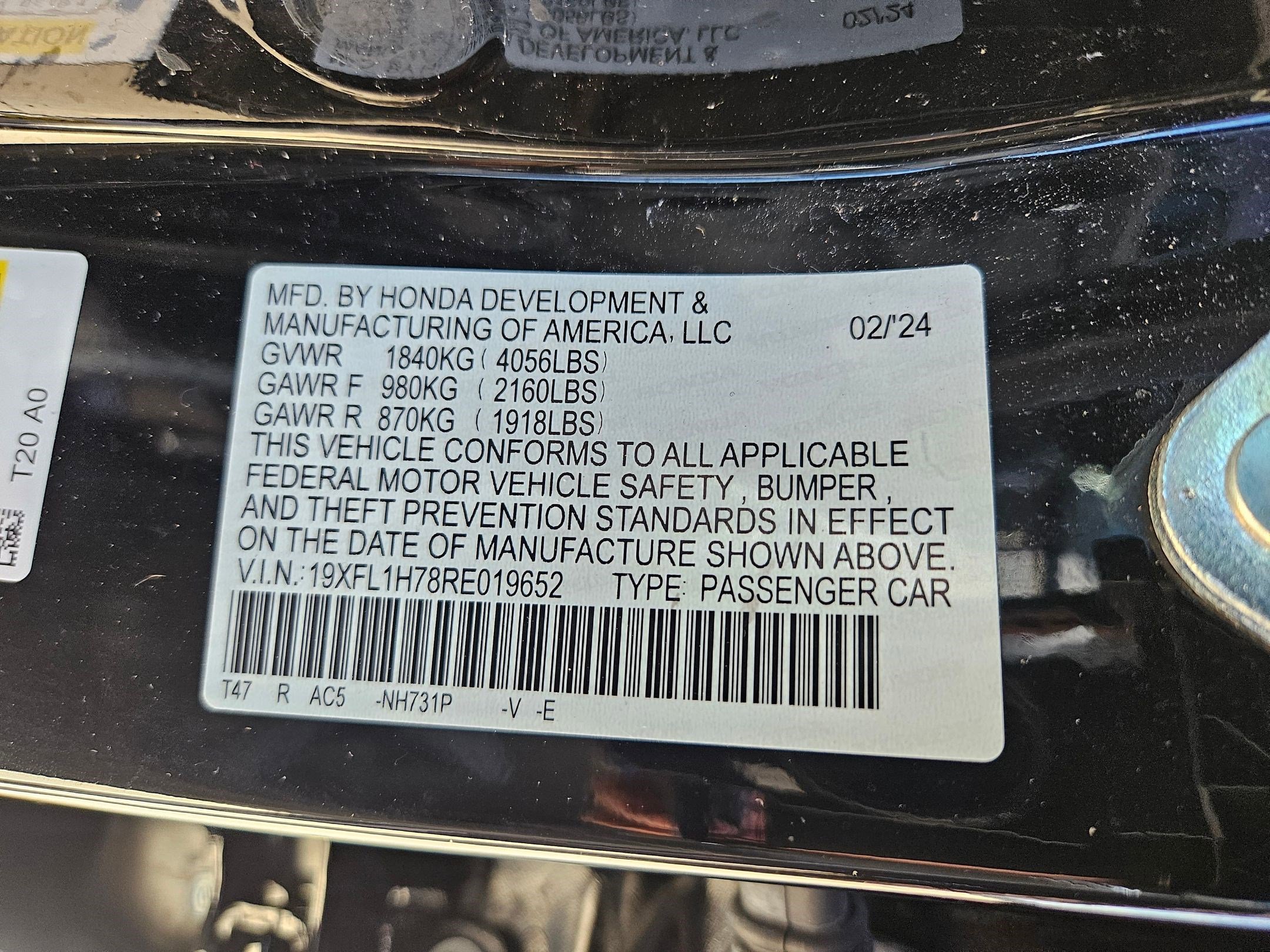 Used 2024 Honda Civic EX-L image 65