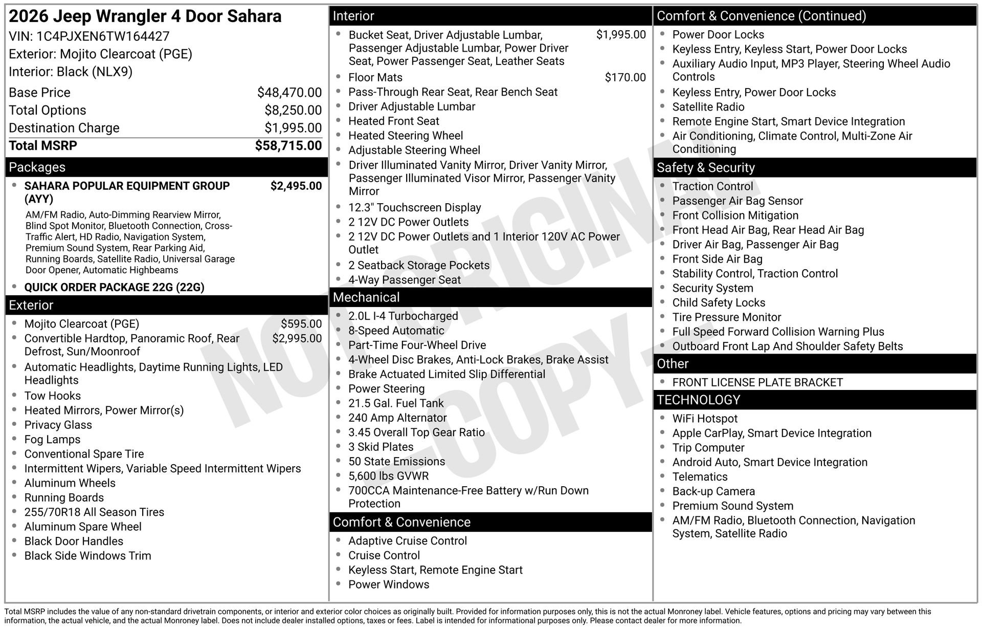 New 2026 Jeep Wrangler Unlimited Sahara AWD/4WD image 3