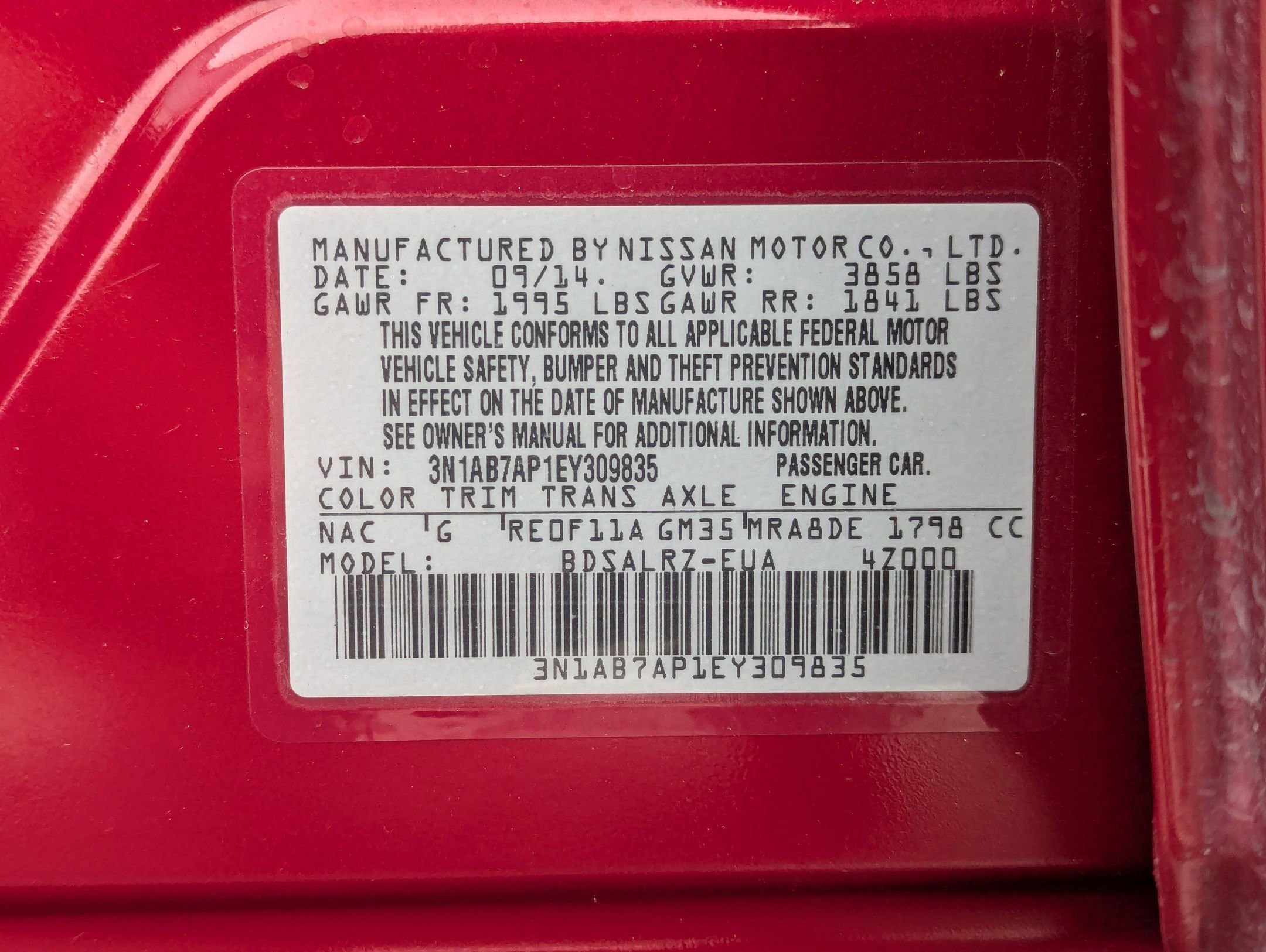 Used 2014 Nissan Sentra SR w/ Premium Package image 32