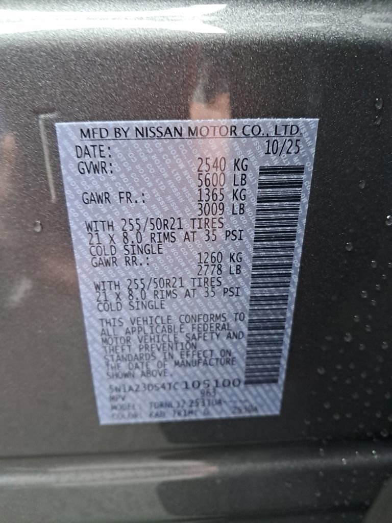 New 2026 Nissan Murano Platinum w/ Cargo Package image 31