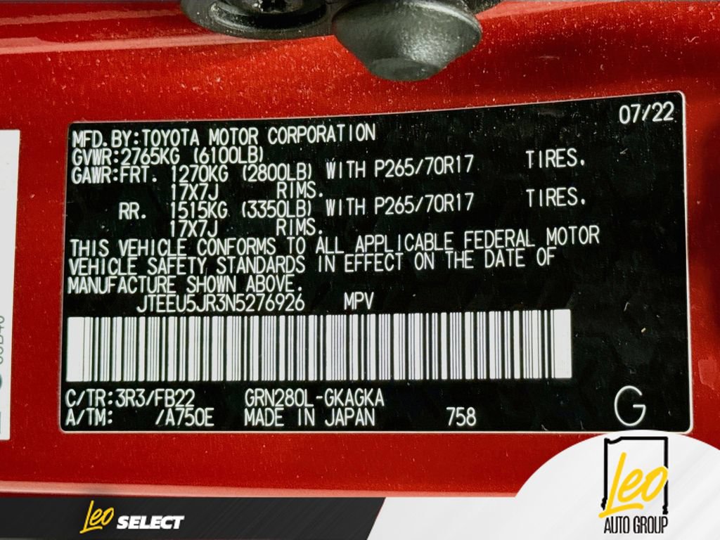 Used 2022 Toyota 4Runner SR5 RWD image 34