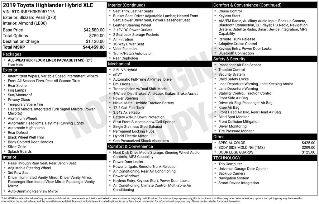 Used 2019 Toyota Highlander XLE image 5