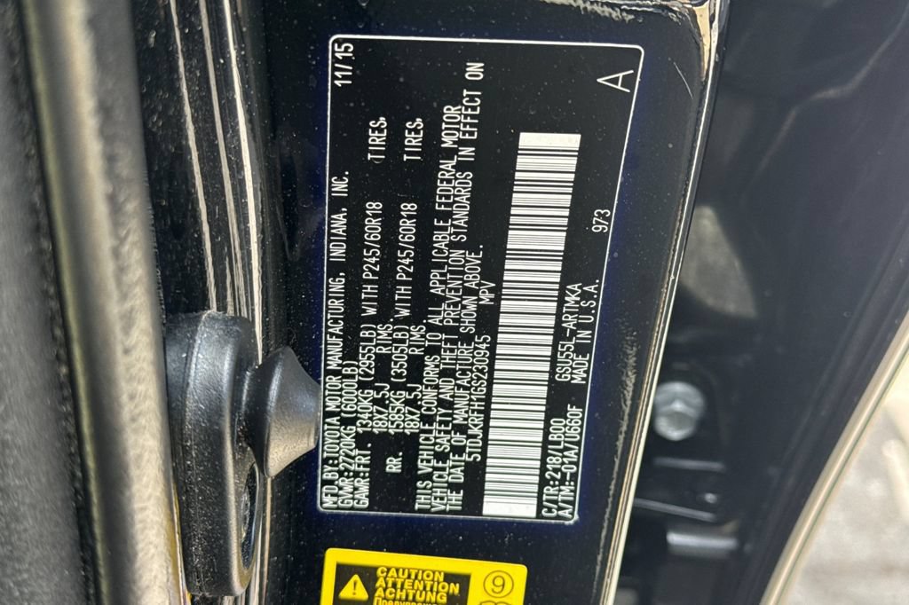 Certified 2016 Toyota Highlander XLE w/ Protection Package #3 AWD/4WD image 31