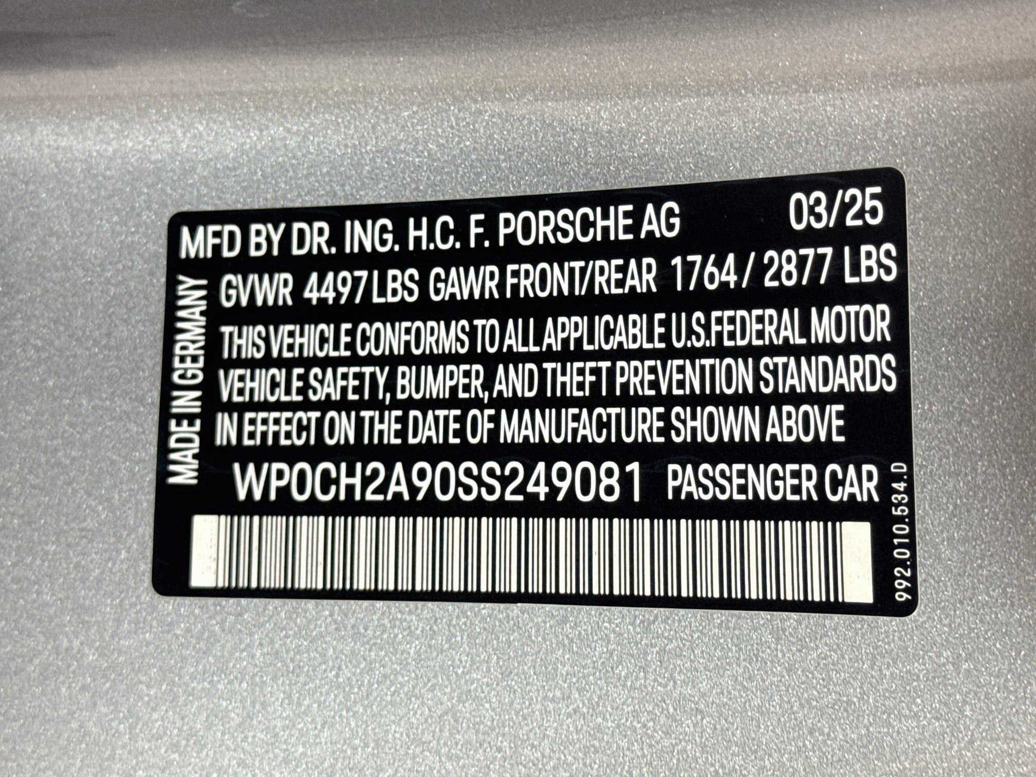 Certified 2025 Porsche 911 Carrera S RWD image 28