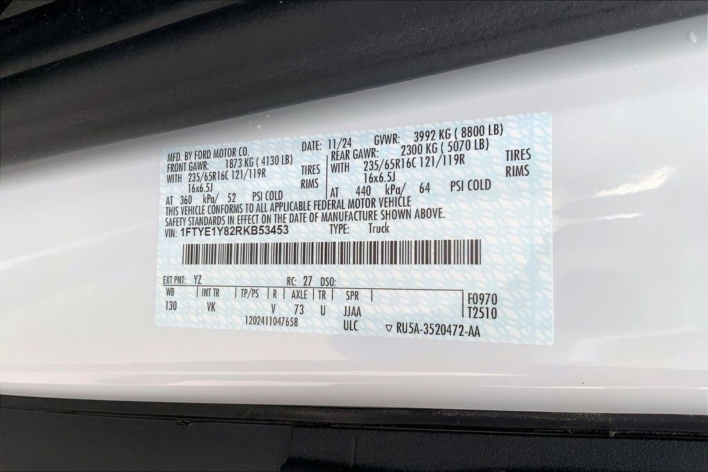 Used 2024 Ford Transit 150 Low Roof w/ Load Area Protection Package RWD image 29