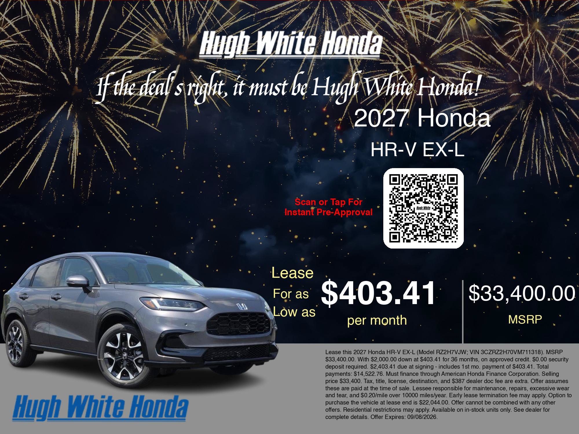 New 2027 Honda HR-V EX-L image 3
