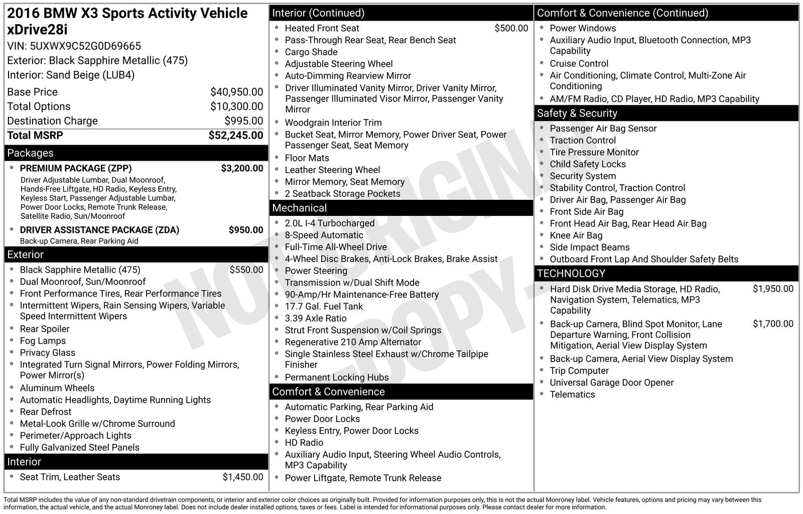 Used 2016 BMW X3 xDrive28i image 6