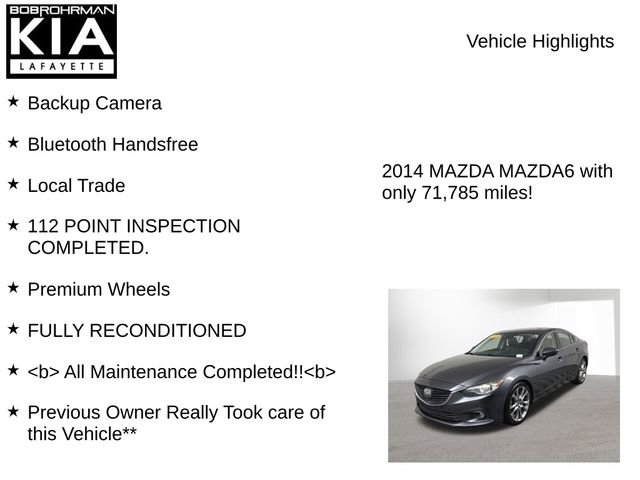 Used 2014 MAZDA MAZDA6 Grand Touring w/ GT Technology Package image 8