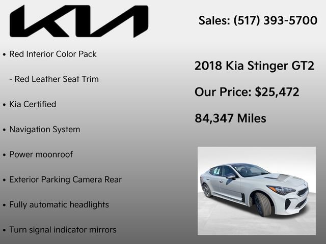 Used 2018 Kia Stinger GT2 AWD/4WD image 7