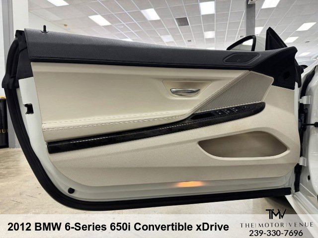 Used 2012 BMW 650i xDrive Convertible AWD/4WD image 25