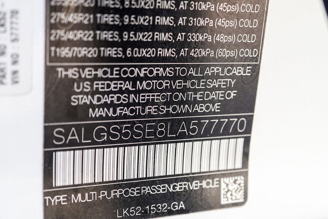 Used 2020 Land Rover Range Rover Long Wheelbase HSE image 62