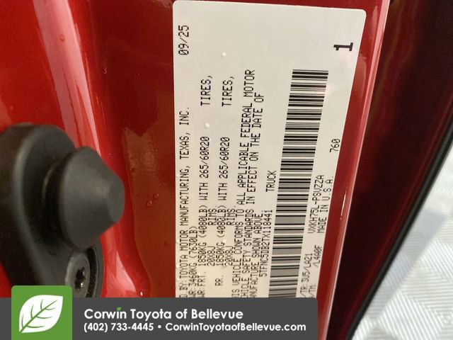 New 2026 Toyota Tundra Platinum image 26