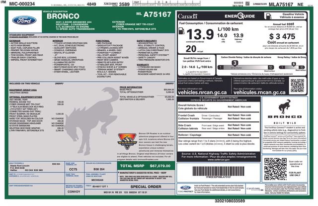 Used 2021 Ford Bronco Wildtrak image 26