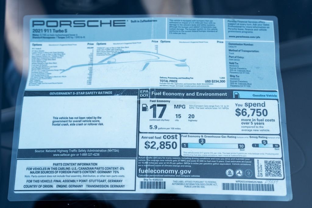 Used 2021 Porsche 911 Turbo S AWD/4WD image 30