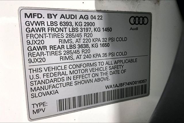 Certified 2022 Audi Q7 2.0T Premium image 34