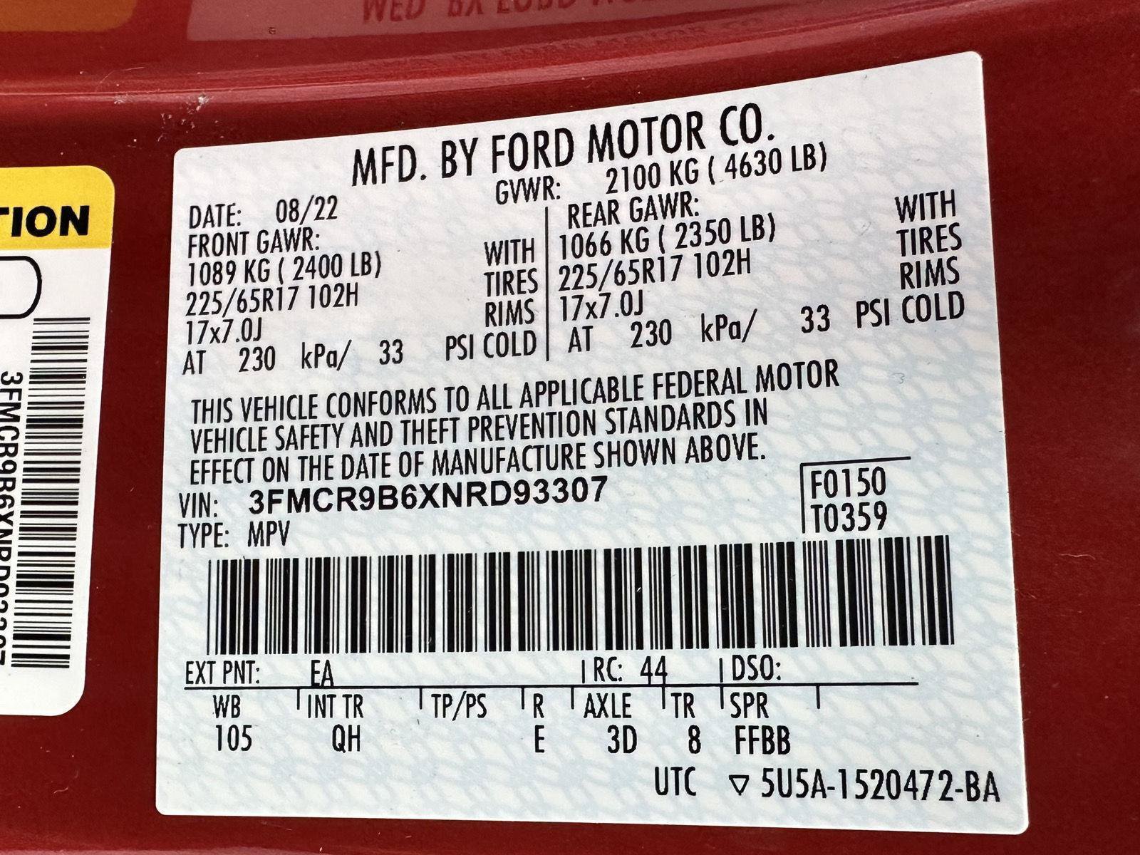 Used 2022 Ford Bronco Sport Big Bend w/ Convenience Package AWD/4WD image 42