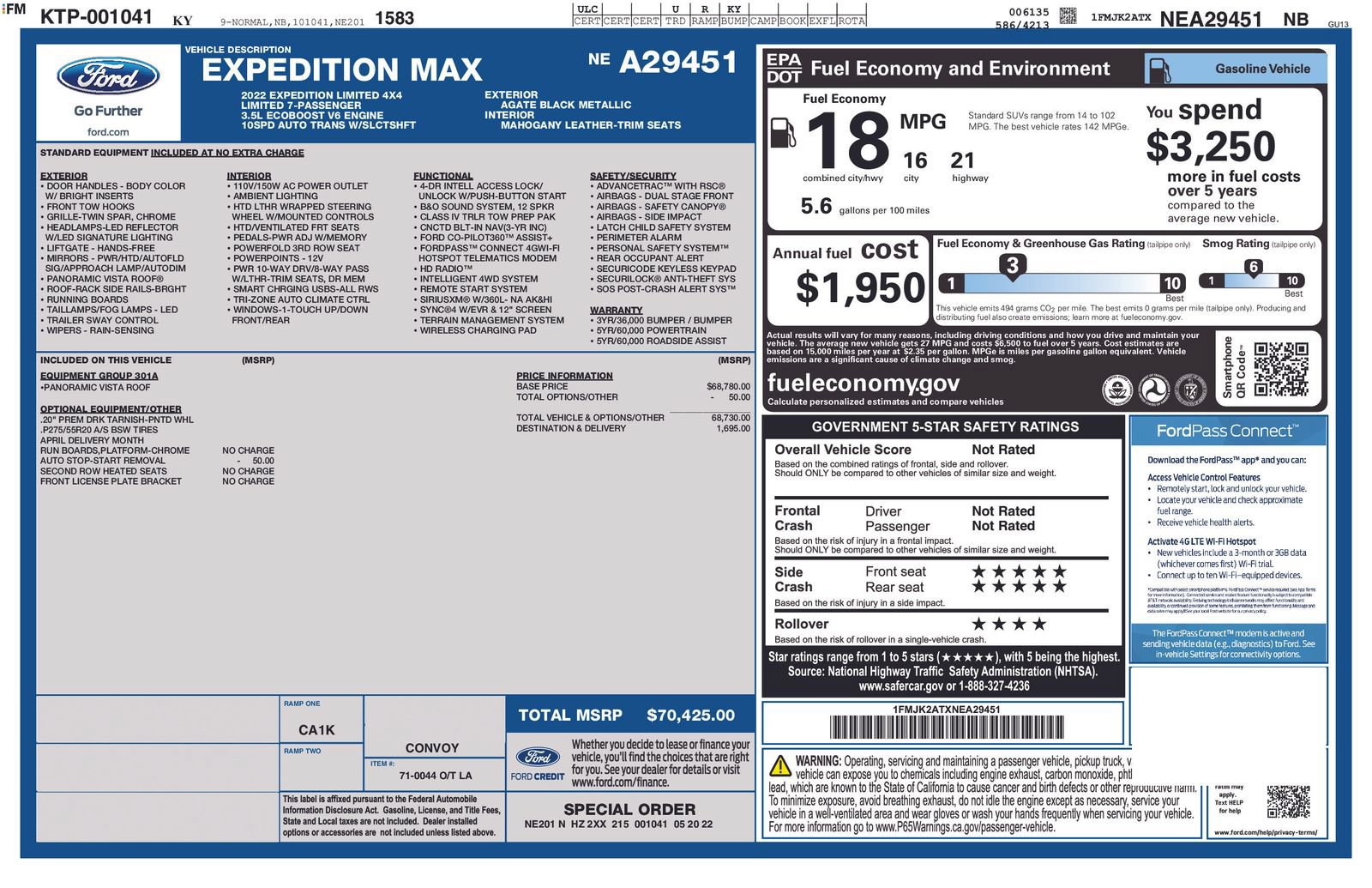 Used 2022 Ford Expedition Max Limited AWD/4WD image 38