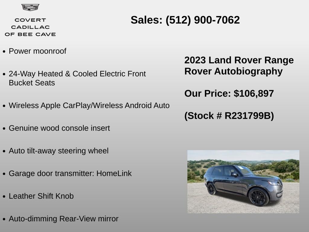 Used 2023 Land Rover Range Rover Autobiography AWD/4WD image 12