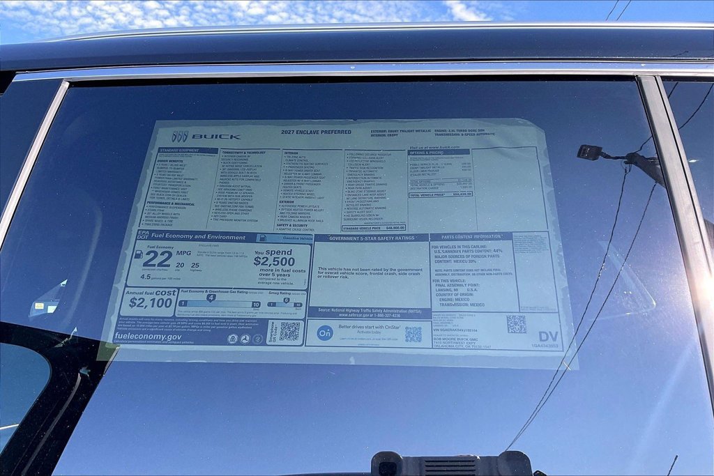 New 2027 Buick Enclave Preferred w/ LPO, Floor Liner Package FWD image 13