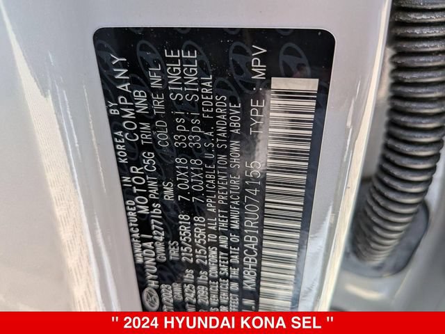 Used 2024 Hyundai Kona SEL AWD/4WD image 41
