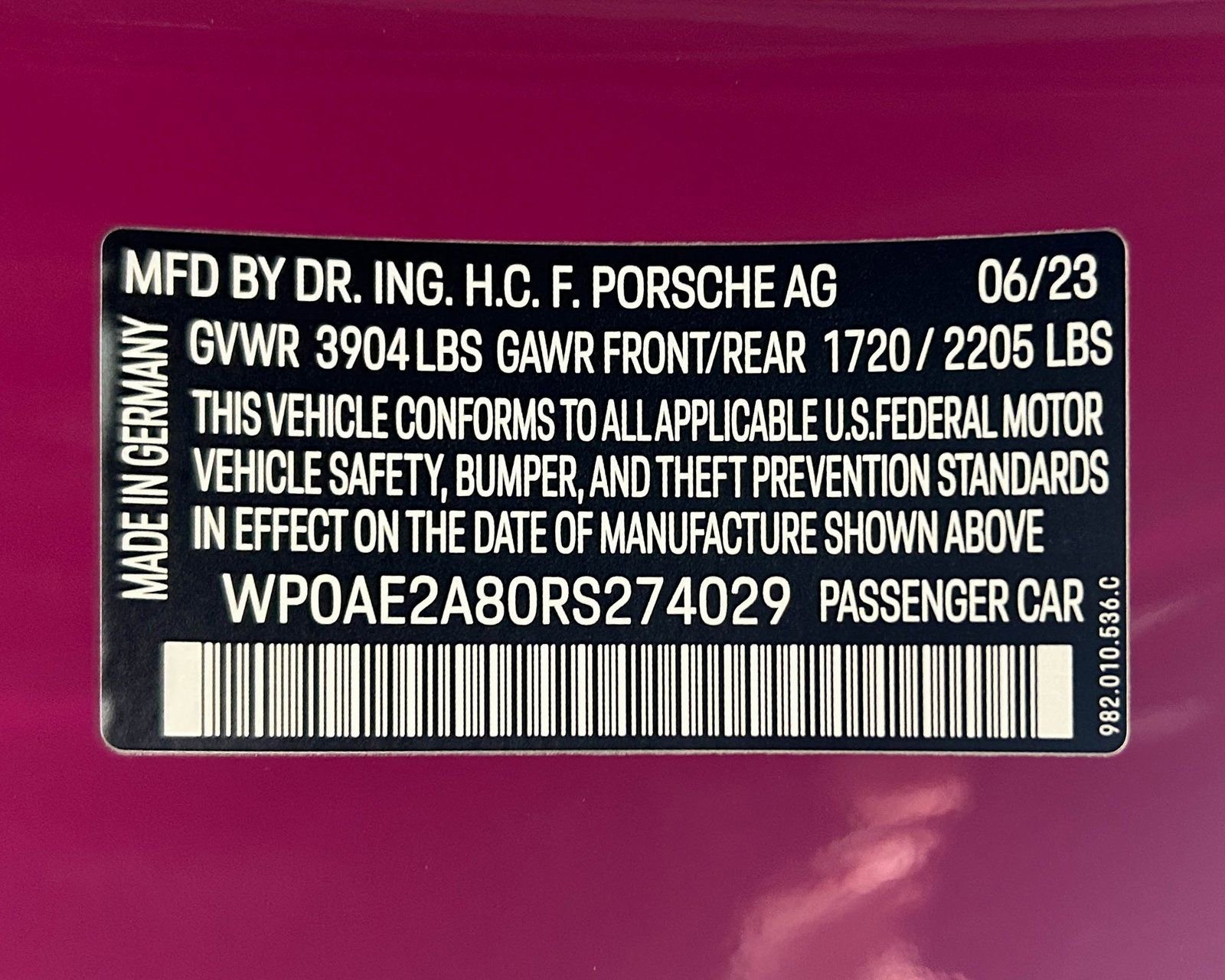 Certified 2024 Porsche 718 Cayman GT4 RS image 32