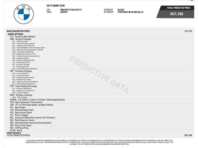 Used 2019 BMW 330i xDrive Sedan w/ M Sport Package AWD/4WD image 9