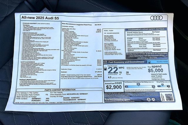 New 2025 Audi S5 Premium Plus image 14