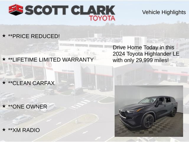 Used 2024 Toyota Highlander LE AWD/4WD image 12