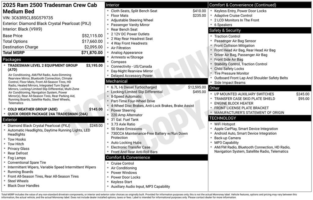 Used 2025 RAM 2500 Tradesman image 32