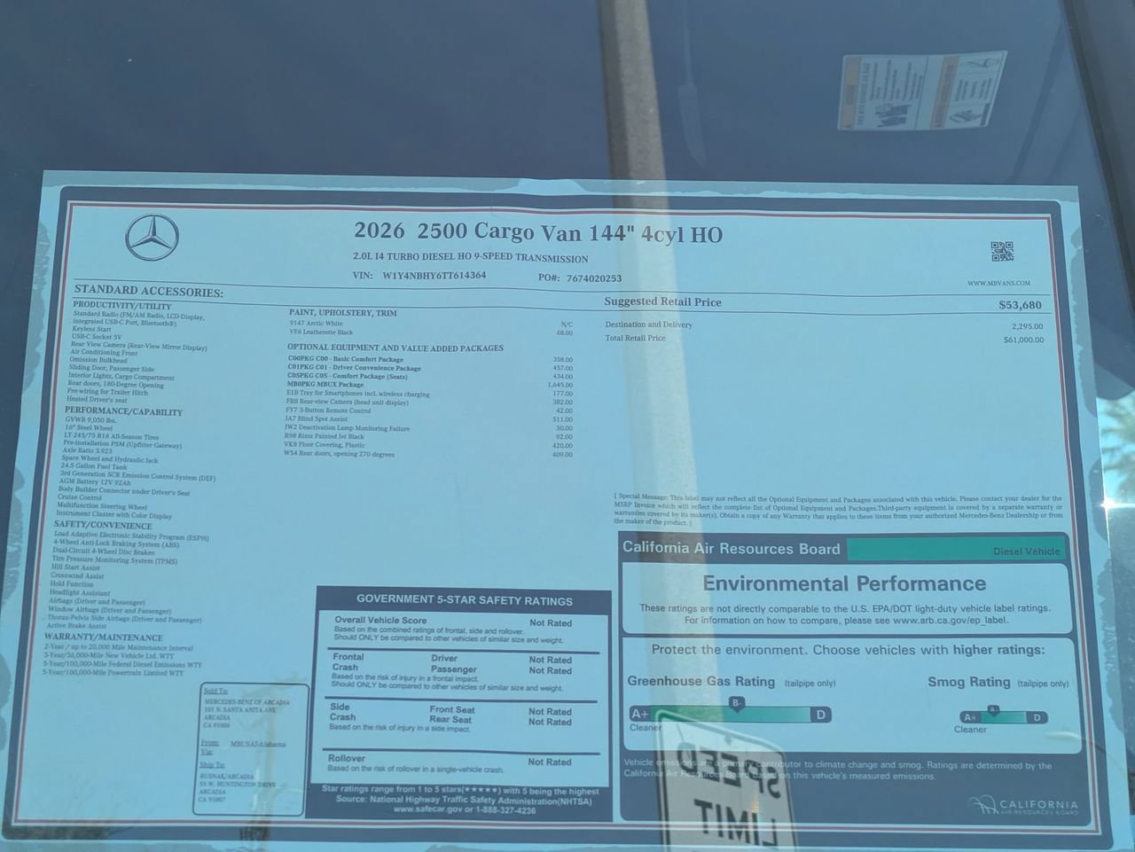New 2026 Mercedes-Benz Sprinter 2500 image 16