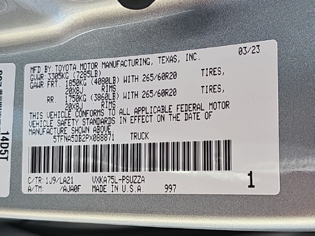 Used 2023 Toyota Tundra Platinum w/ Advanced Package AWD/4WD image 36
