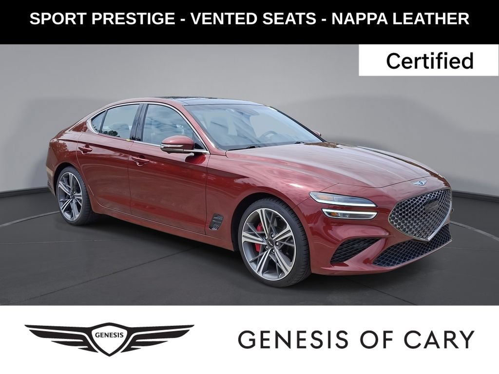 Certified 2024 Genesis G70 3.3T Advanced w/ Sport Prestige Package RWD image 1