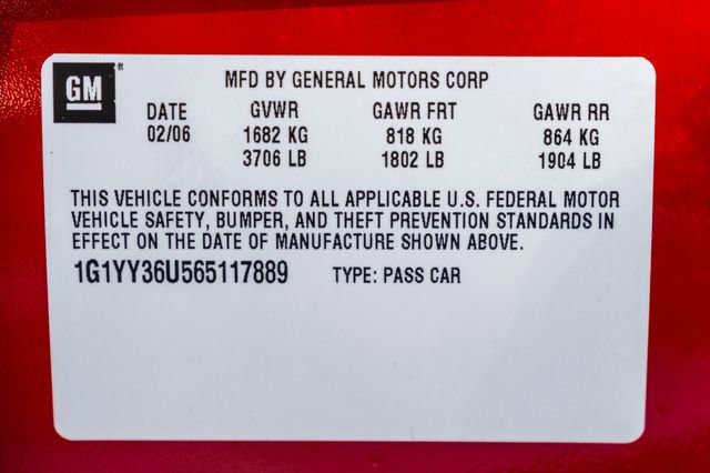 Used 2006 Chevrolet Corvette Convertible w/ Preferred Equipment Group image 83