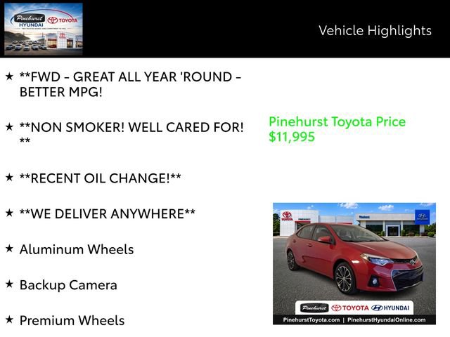 Used 2014 Toyota Corolla S FWD image 14