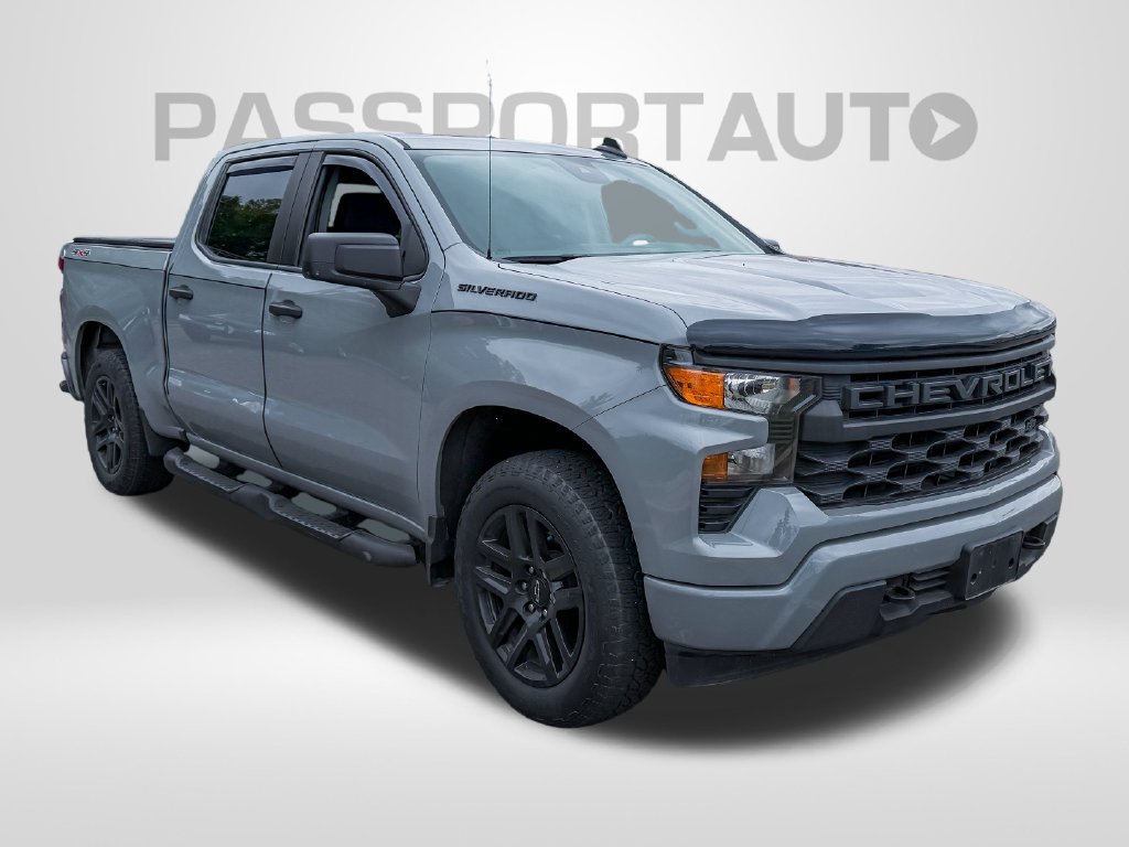 Used 2024 Chevrolet Silverado 1500 Custom w/ Turbomax Blackout Package AWD/4WD image 2