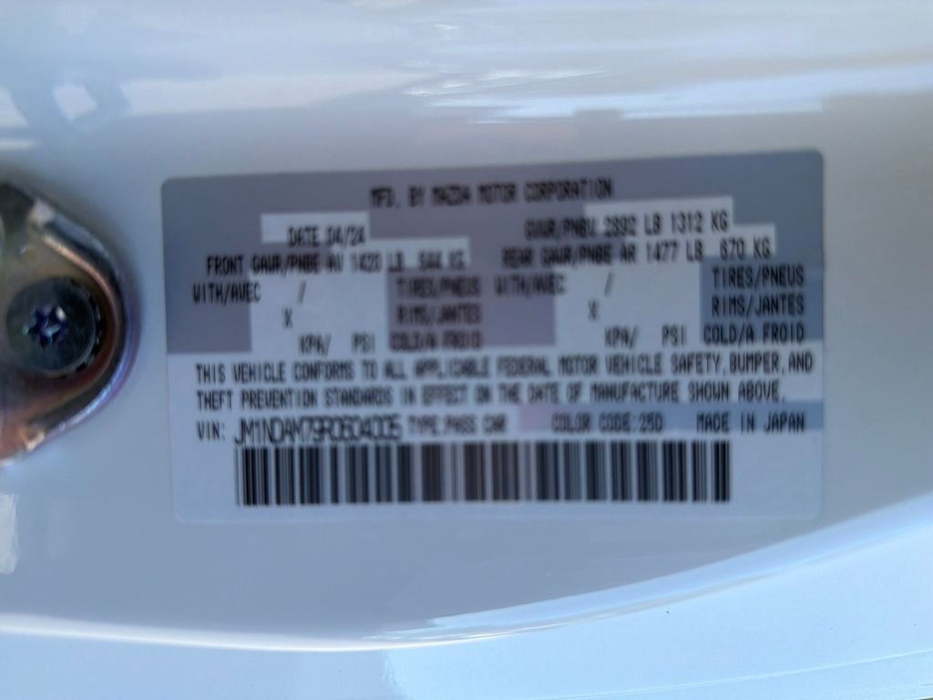 Used 2024 MAZDA MX-5 Miata RF Grand Touring w/ Weather Package image 35