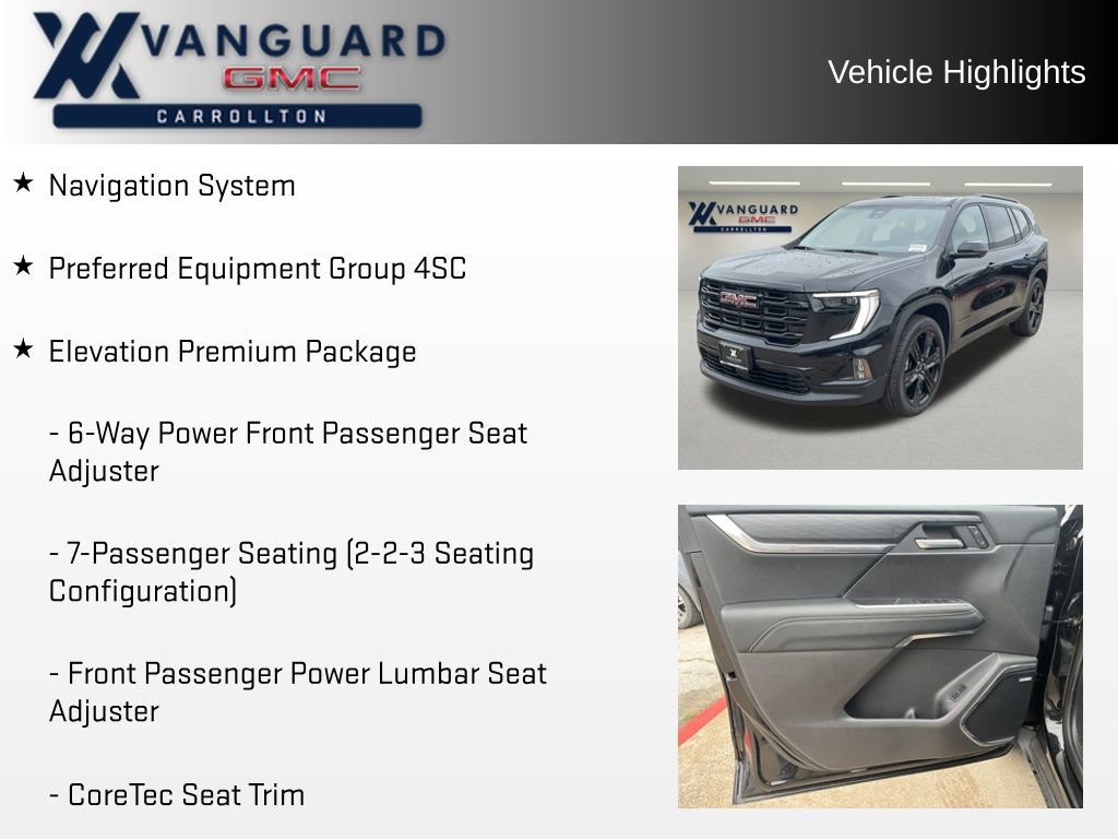 New 2026 GMC Acadia Elevation w/ Black Edition image 5